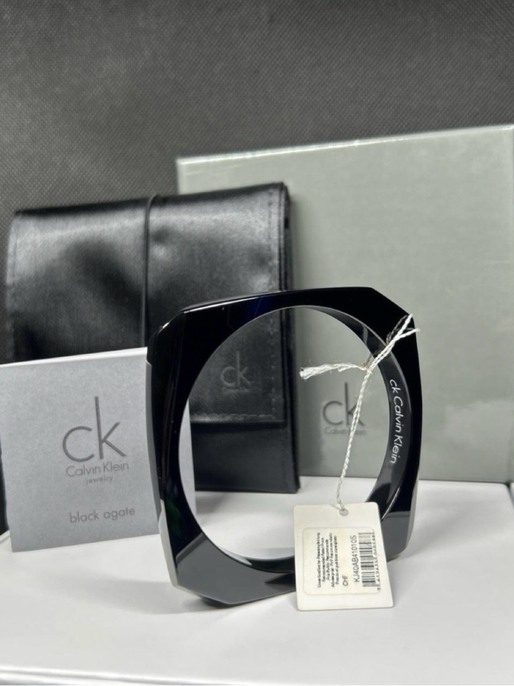 Calvin Klein Black agate Bangle bracelet